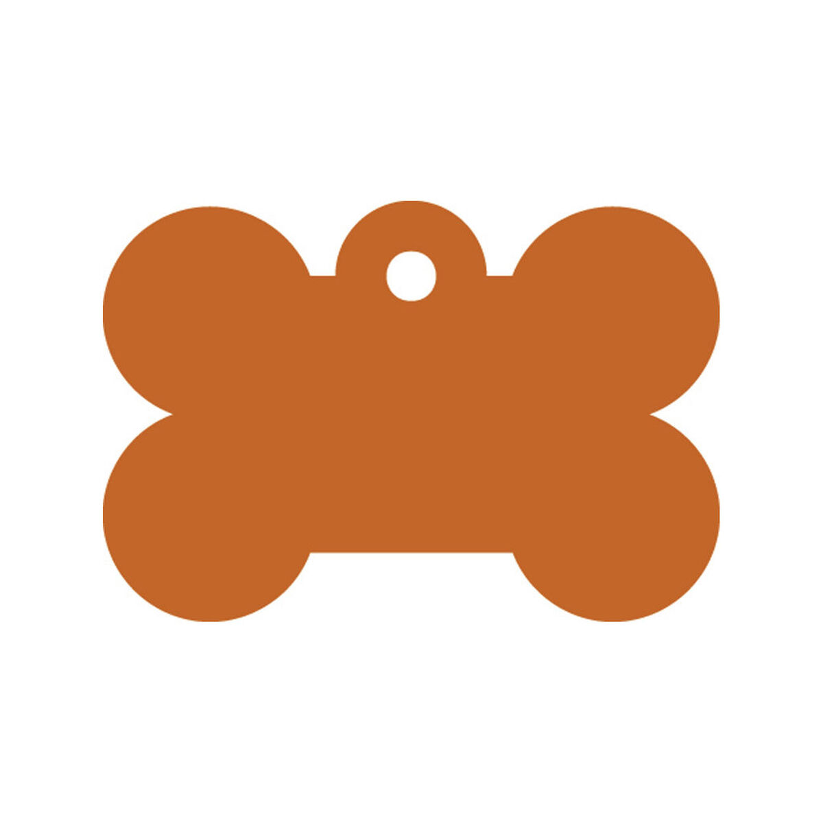 Plaque d'identification pour collier Imarc Bone Orange